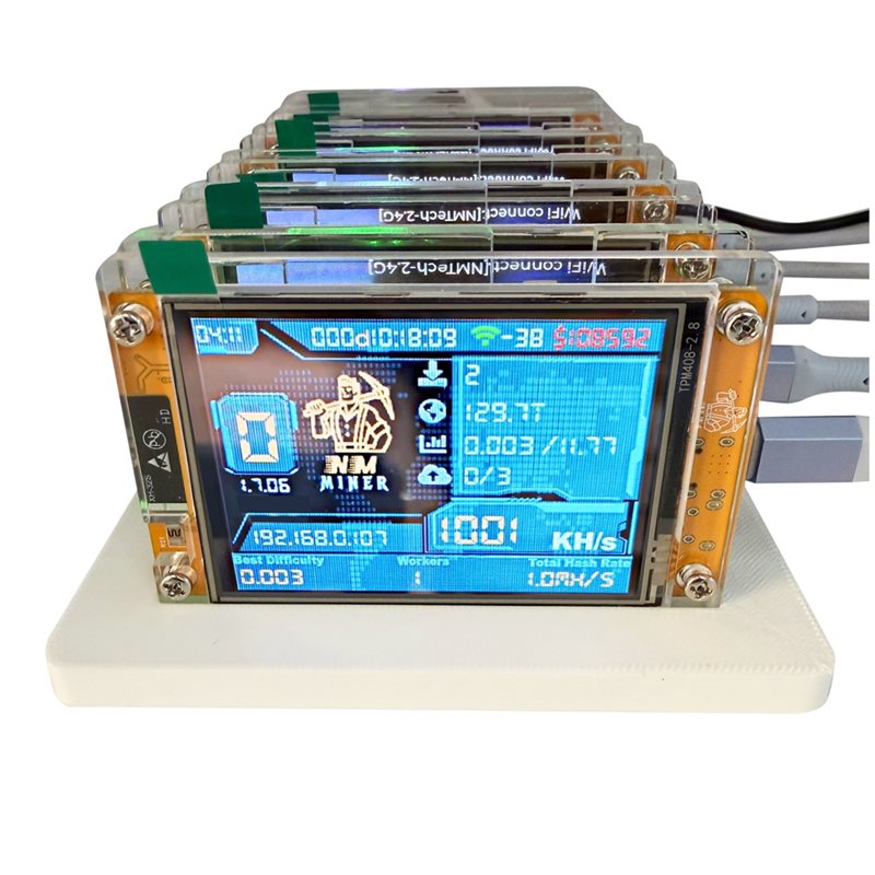 Upgrade Smart Home - 6X 1000KH/S Nmminer Nerdminer+6 Slots Base