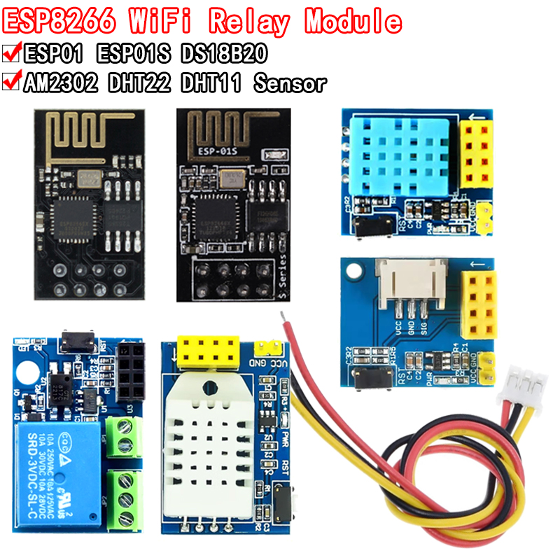 Smart Home Esp8266 - ESP8266 5V WiFi relay module DS18B20