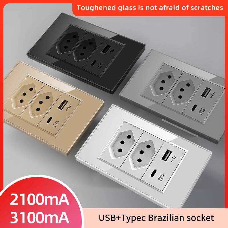 Smart Home Or Smart Home - Herepow Brazil Standard Dual USB Wall