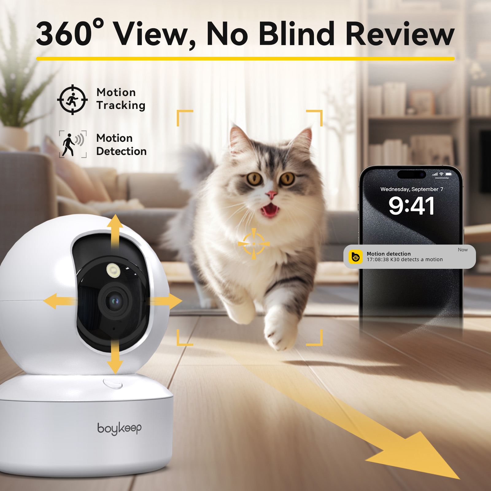 Smart Home Camera Ezviz - Boykeep 2K Pet Dog Camera with