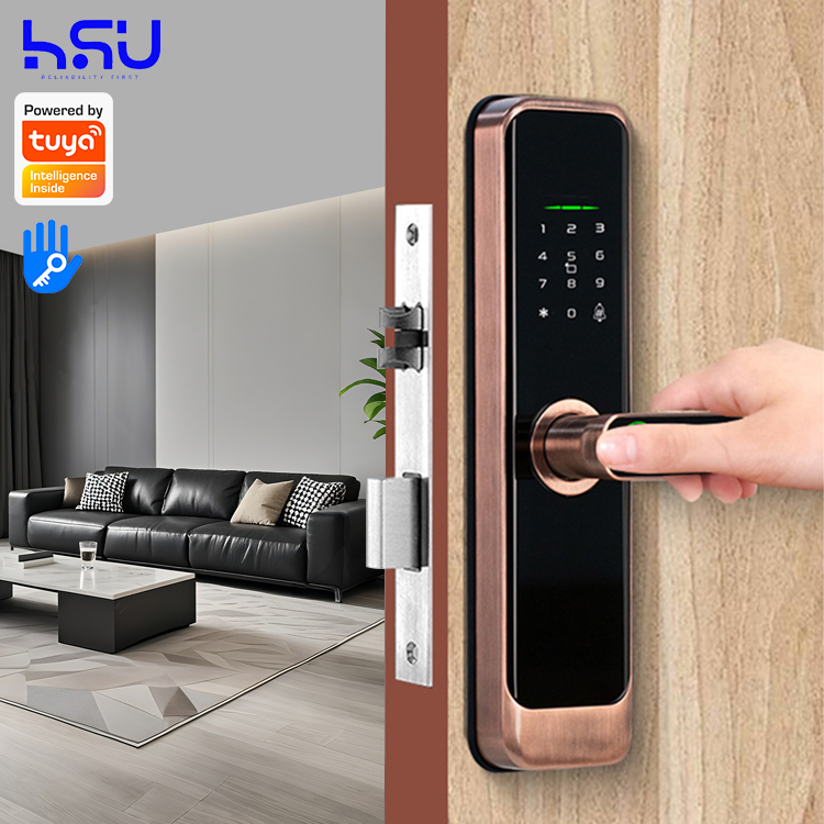 Smart Home Security - Digital Smart Doorlock Passcode Home Wooden