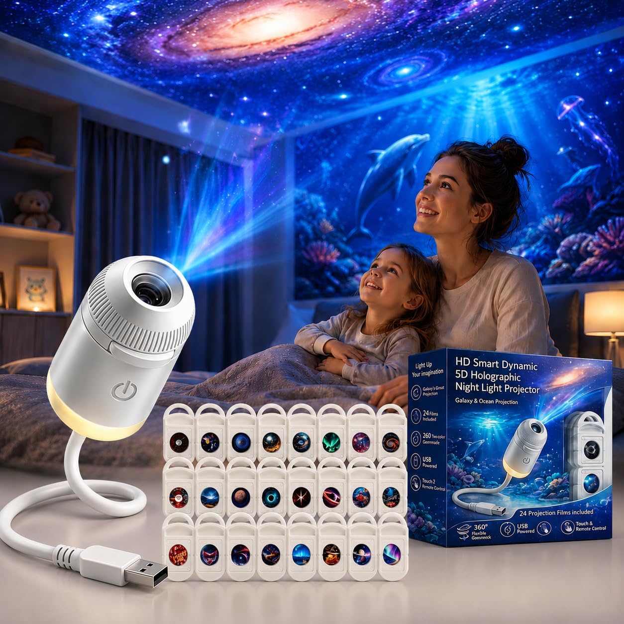 Smart Home Energy - HD Smart Dynamic 5D Holographic Night