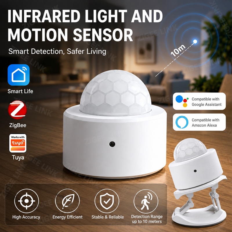 Smart Home Security - ZigBee 3.0 PIR Motion Sensor Wireless