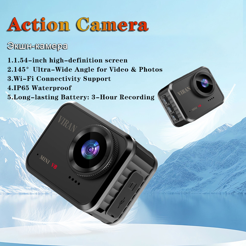 Smart Home Outdoor Camera - Mini Action Camera 4K Ultra HD
