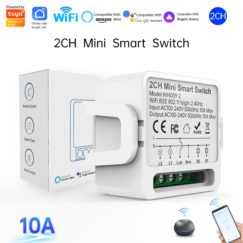 Smart Home Sistem - 2 Way Tuya Smart Switch 2Gang