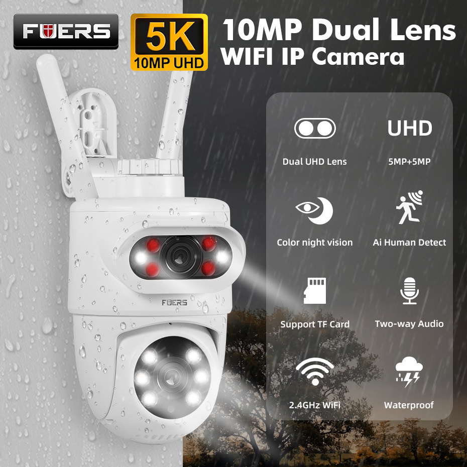 Smart Home Camera Ezviz - FUERS 5K 10MP Dual Lens IP