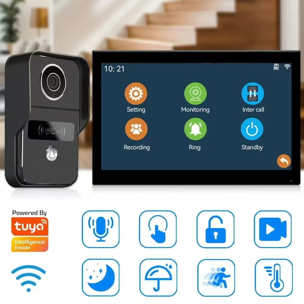 7Inch IPS Screen 2MP  Tuya APP - Wifi Doorbell Camera ulasan dan harga