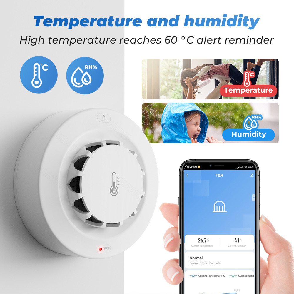 Tuya WiFi Temperature and Humi - Smart Home Security ulasan dan harga