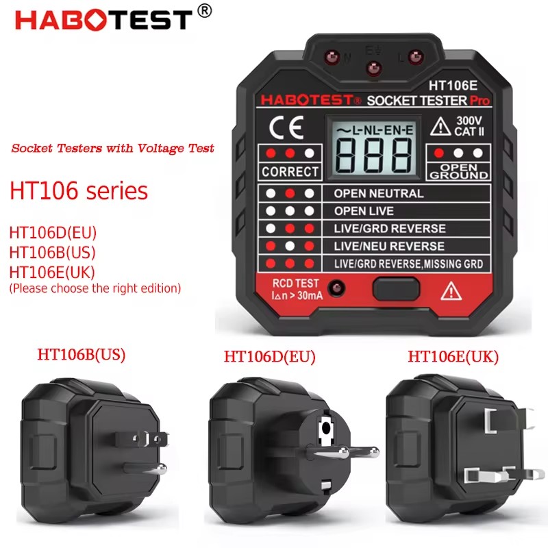 HT106 Digital Socket Tester Pr - Smart Home Europe ulasan dan harga