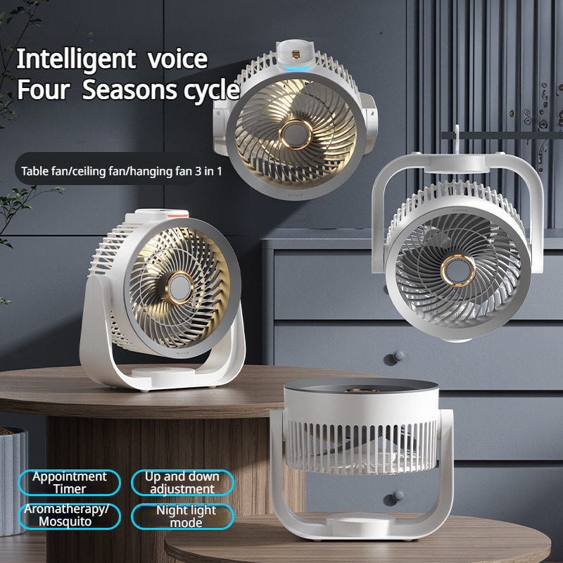 Smart Desk Fan Voice Activated - Smart Home Usb ulasan dan harga