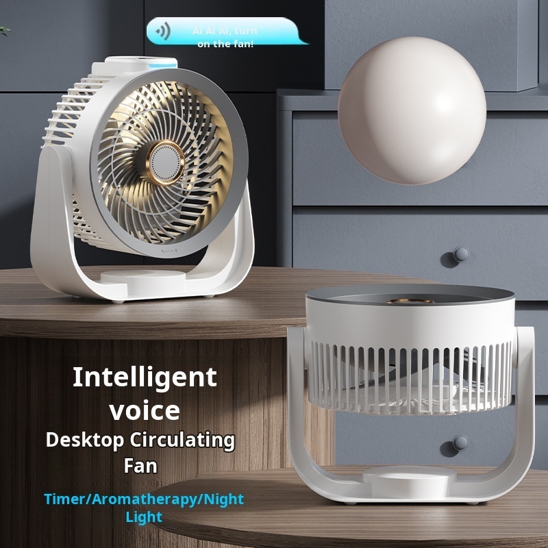 Smart Desk Fan Voice Activated - Smart Home Usb ulasan dan harga