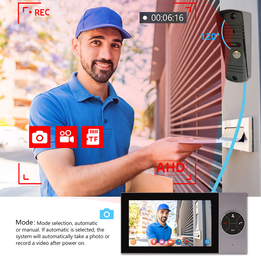 7Inch IPS Screen 2MP 1080P Tuy - Wifi Doorbell Camera ulasan dan harga