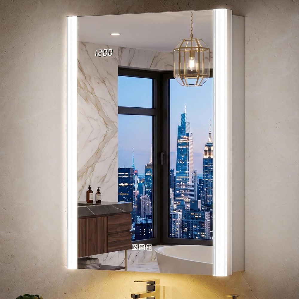20x32 Lighted Medicine Cabinet - Smart Home Or Smart Home ulasan dan harga