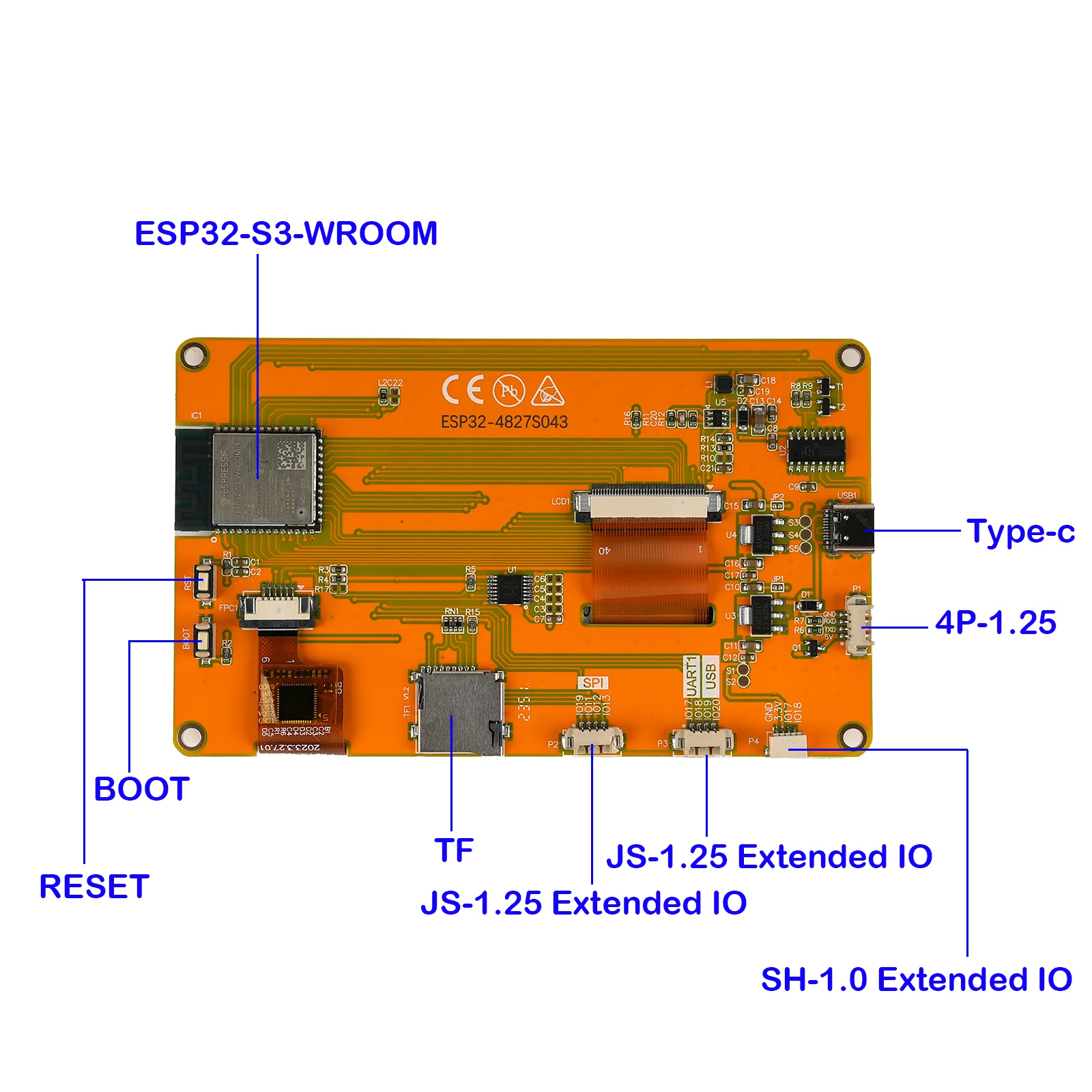 ESP32-4827S043C 4.3 Inch Smart - Smart Home Esp32 ulasan dan harga