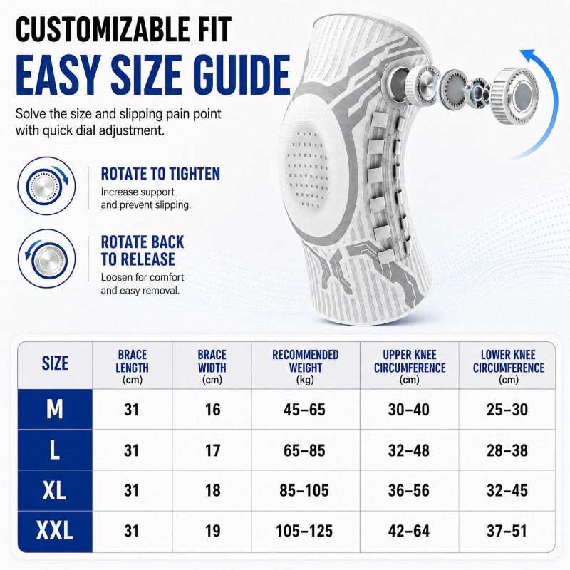 Smart Knob Knee Brace Patella  - Smart Home Wellness ulasan dan harga