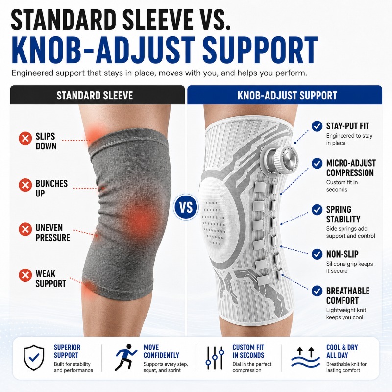 Smart Knob Knee Brace Patella  - Smart Home Wellness ulasan dan harga