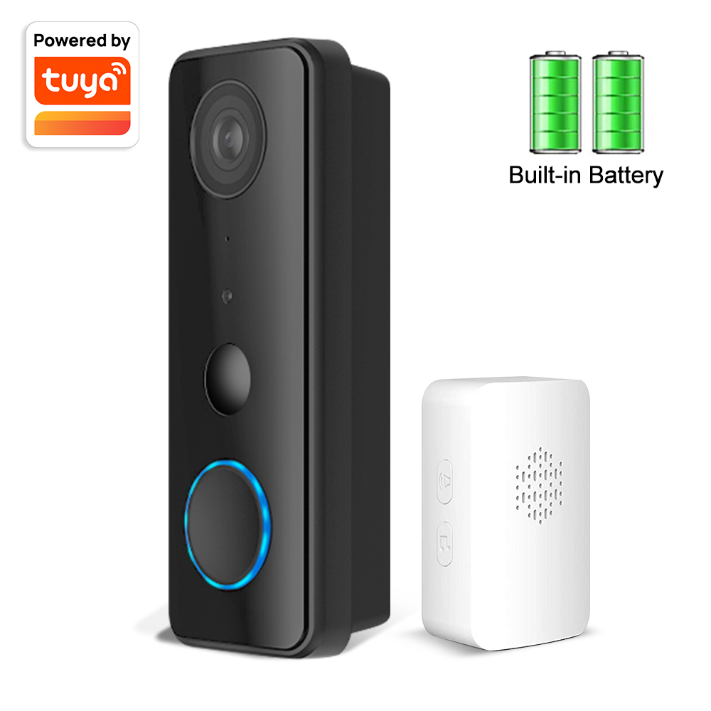 2MP 1080P Tuya APP Bluetooth   - Wifi Doorbell Camera ulasan dan harga
