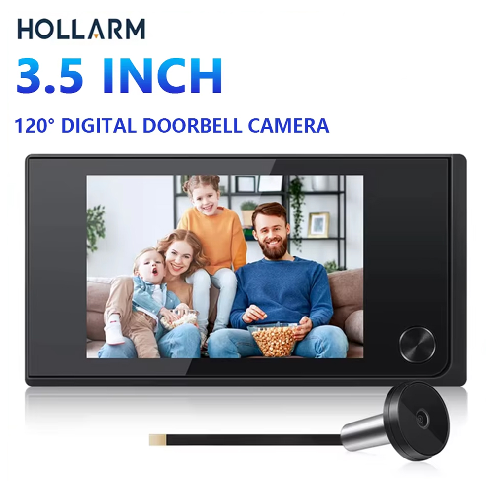 Hollarm 3.5 Inch Wireless Door - Smart Home Outdoor Camera ulasan dan harga