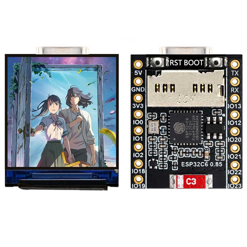 ESP32 C6 0.85 Inch 128X128 IPS - Smart Home Esp32 ulasan dan harga