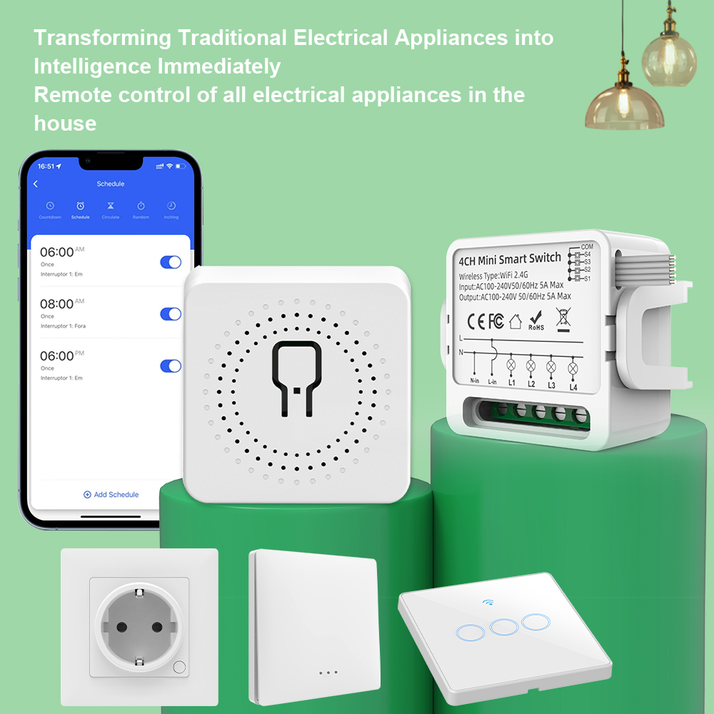Tuya WiFi Smart Switch 1/2/3/4 - Smart Home Sistem ulasan dan harga