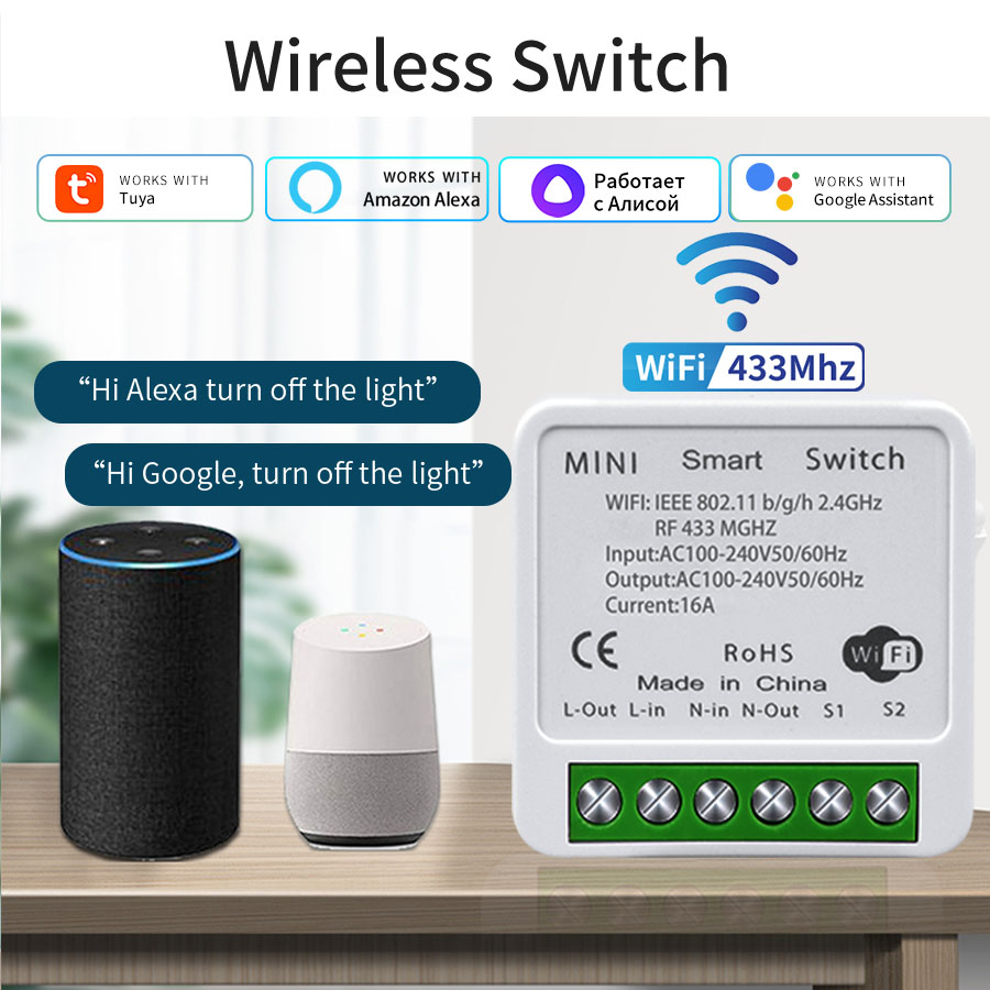 16A 20A WiFi Smart Switch 2-Wa - Smart Home Remote Control ulasan dan harga