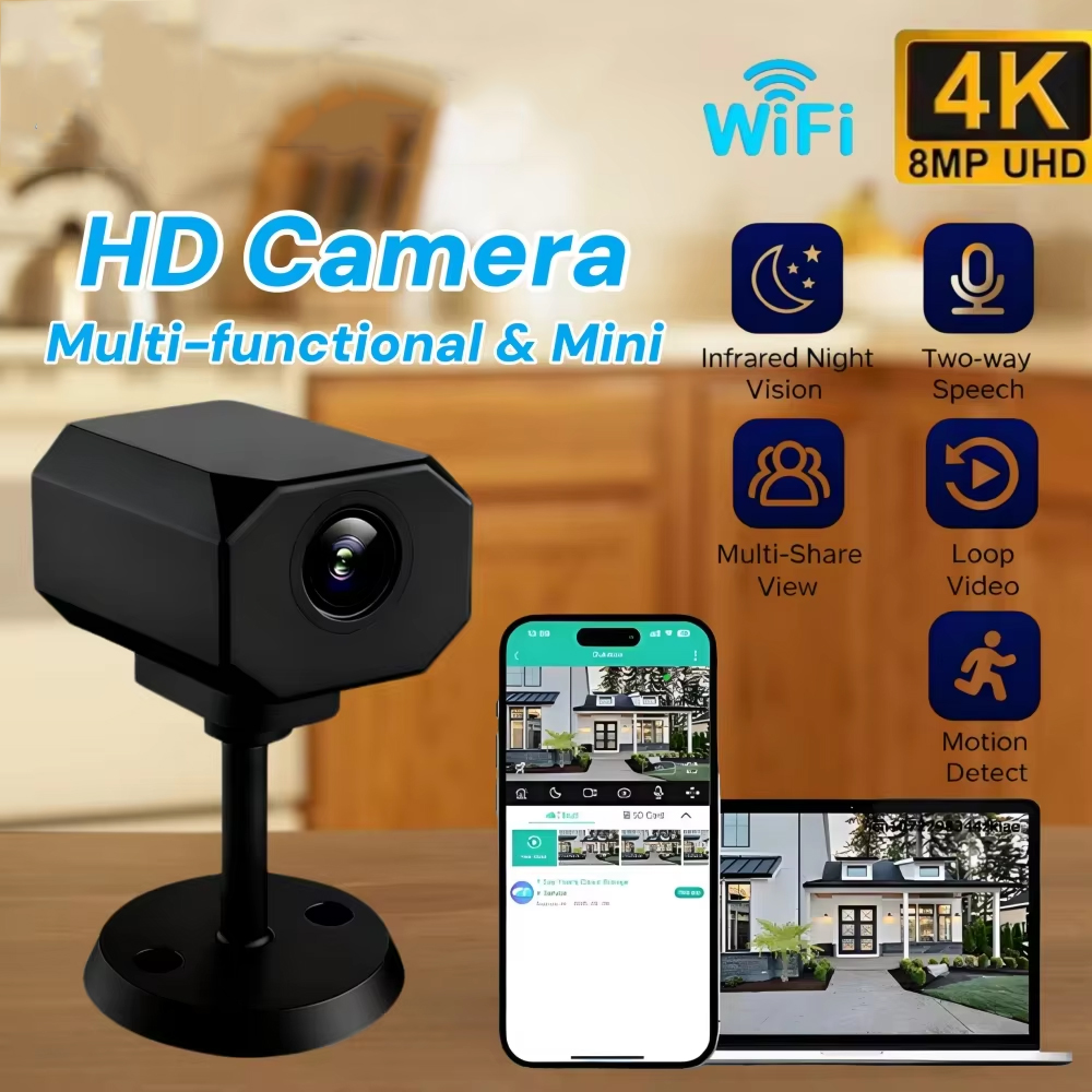 4K HD WiFi Security Camera for - Smart Home Security ulasan dan harga