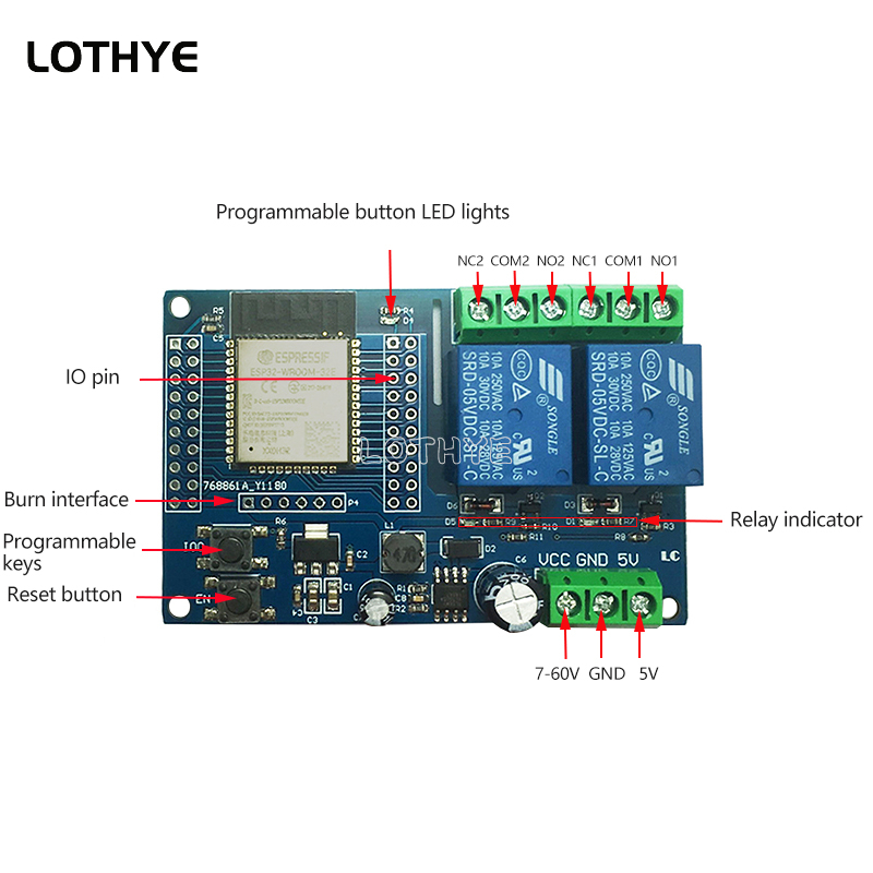 ESP32-WROOM ESP32 Dual Channel - Smart Home Esp32 ulasan dan harga
