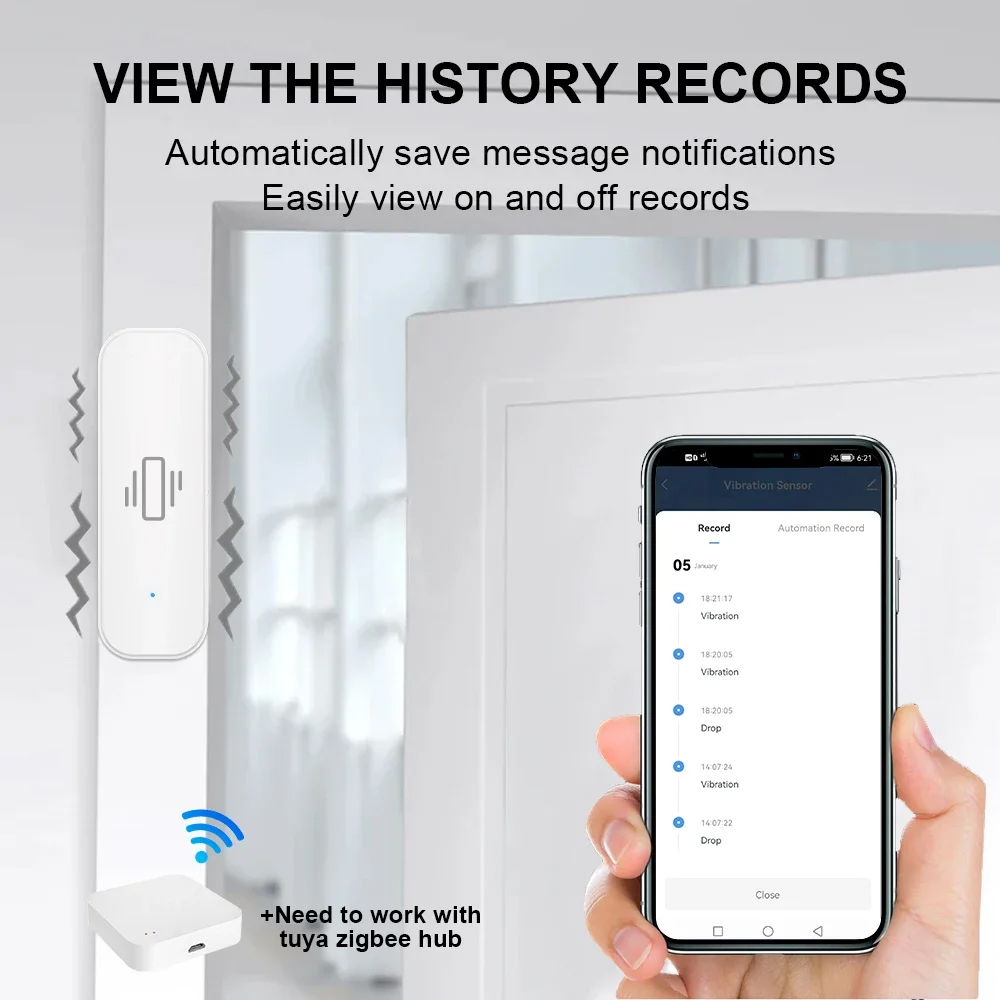 Smart ZigBee Vibration Sensor  - Smart Home Project ulasan dan harga