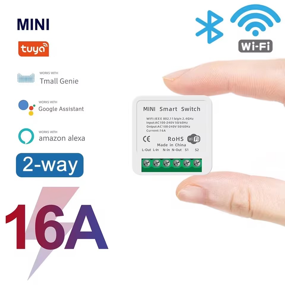 16A Tuya WiFi Smart Switch 2-w - Smart Energy Monitor ulasan dan harga