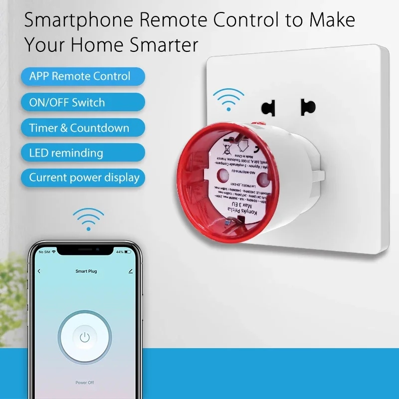 Tuya WiFi Smart Plug Socket EU - Smart Home Europe ulasan dan harga