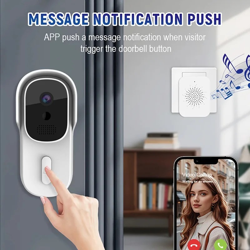 Wide View Tuya Smart Life APP  - Wifi Doorbell Camera ulasan dan harga