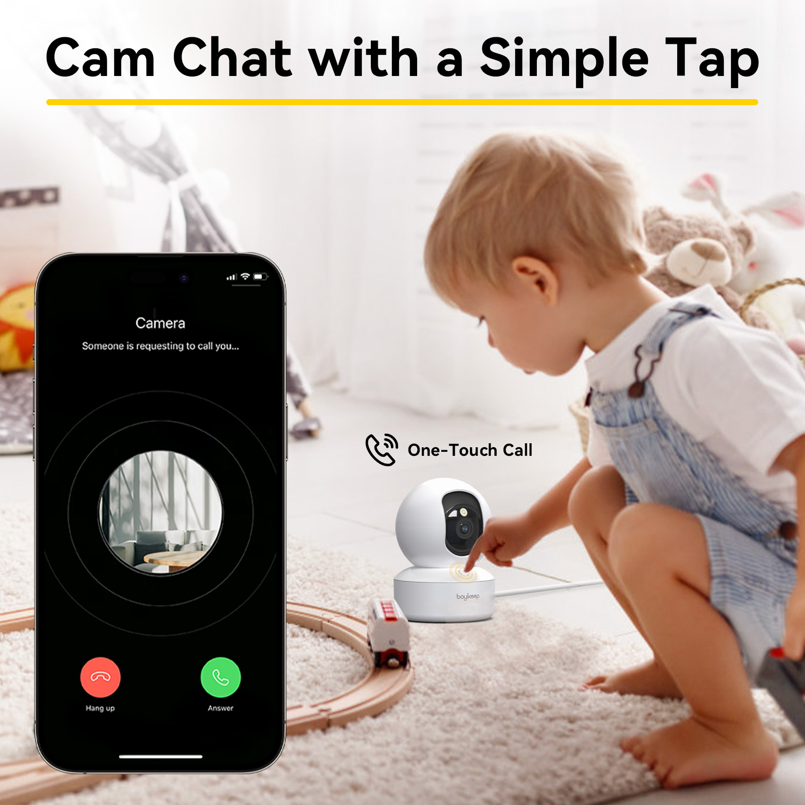 Boykeep 2K Pet Dog Camera with - Smart Home Camera Ezviz ulasan dan harga