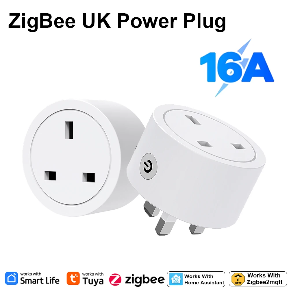 Zigbee Smart Plug 16A UK Socke - Smart Home Remote Control ulasan dan harga