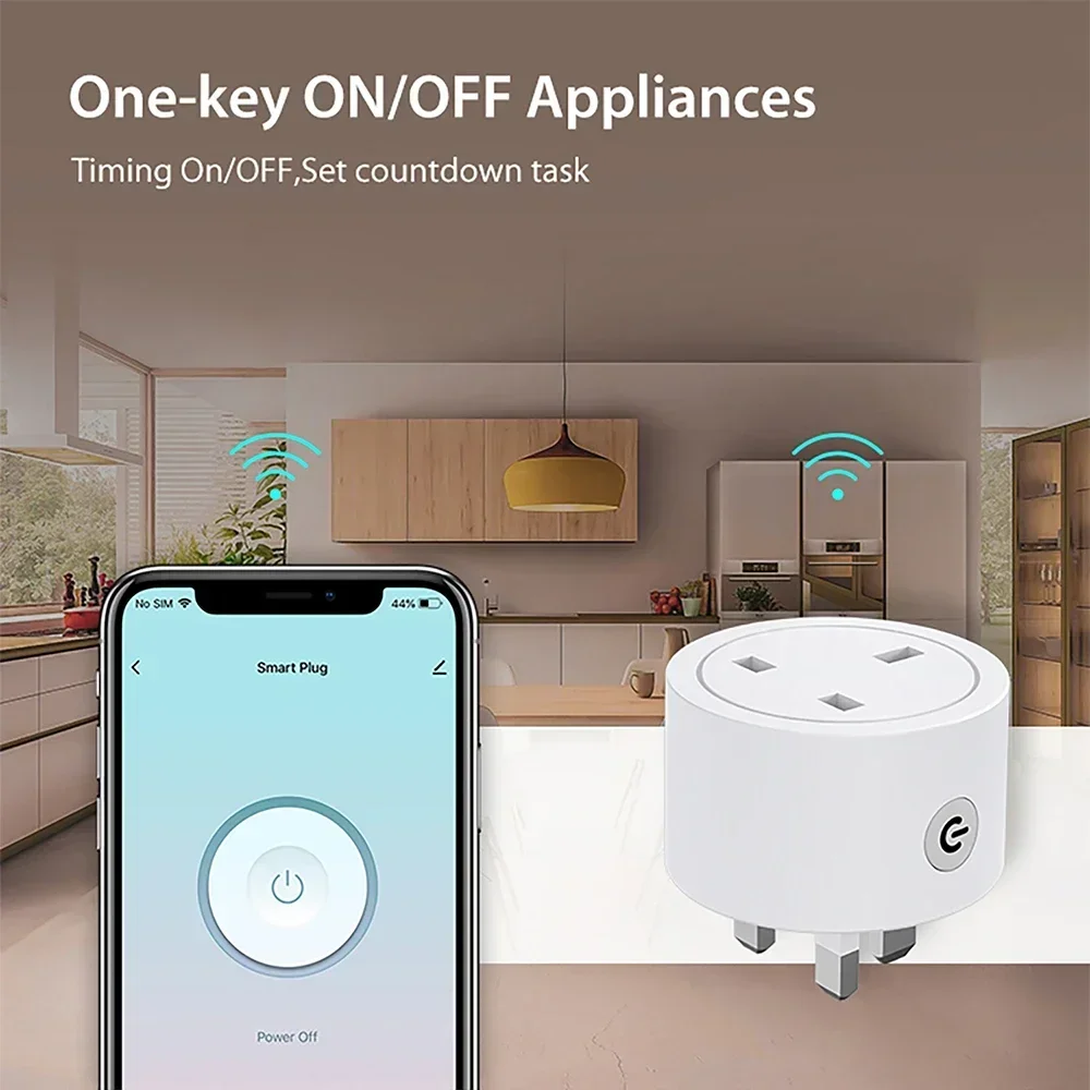 Zigbee Smart Plug 16A UK Socke - Smart Home Remote Control ulasan dan harga