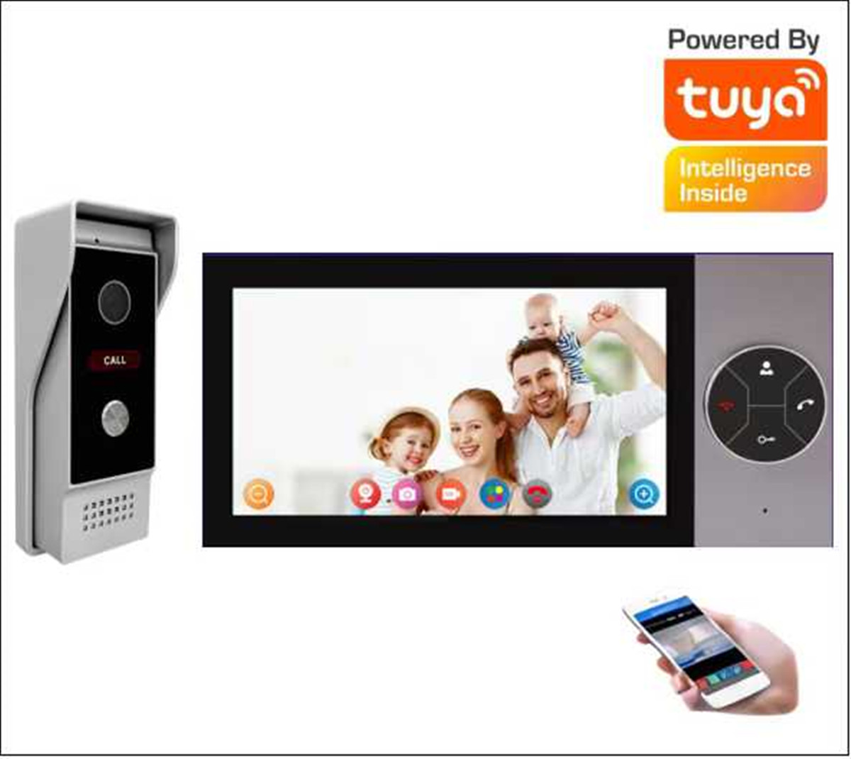 7 Inch IPS Screen 2MP Tuya APP - Wifi Doorbell Camera ulasan dan harga