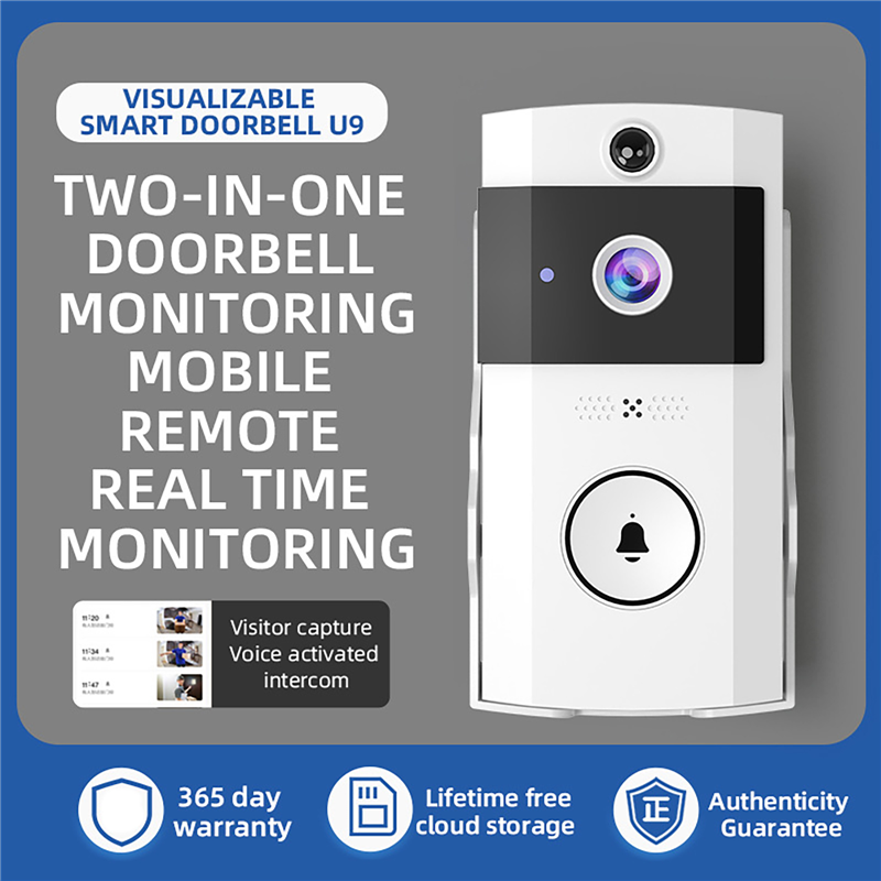 Outdoor Wireless Doorbell with - Smart Home Outdoor Camera ulasan dan harga