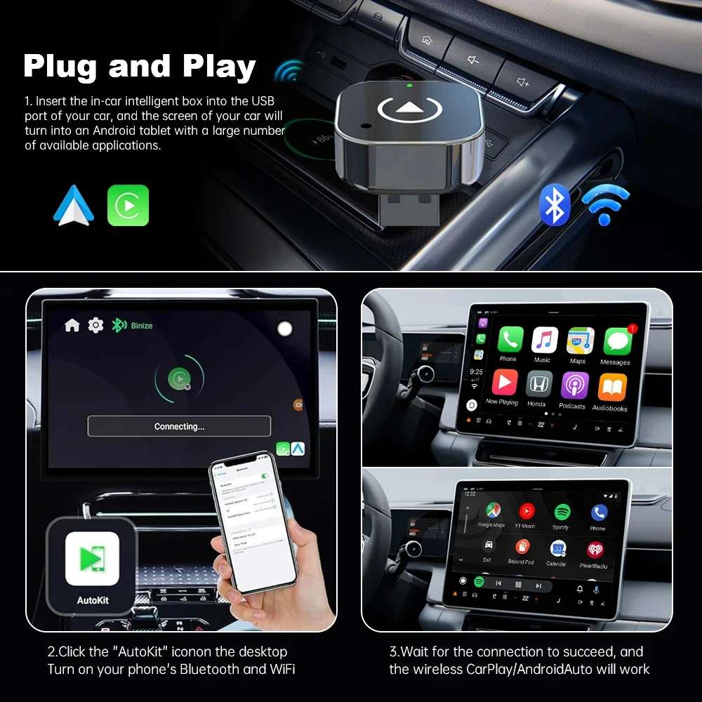New Wireless CarPlay Android A - Smart Home Usb ulasan dan harga