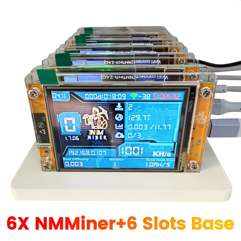 Hot-Nmminer Nerdminer+ 6 Slots - Upgrade Smart Home ulasan dan harga