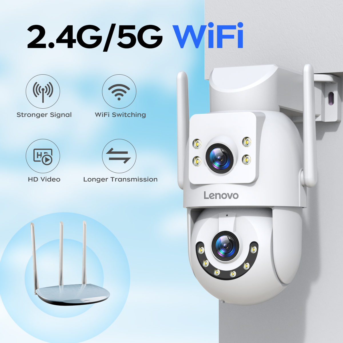 Lenovo HD PTZ Camera Outdoor 6 - Smart Home Camera Ezviz ulasan dan harga