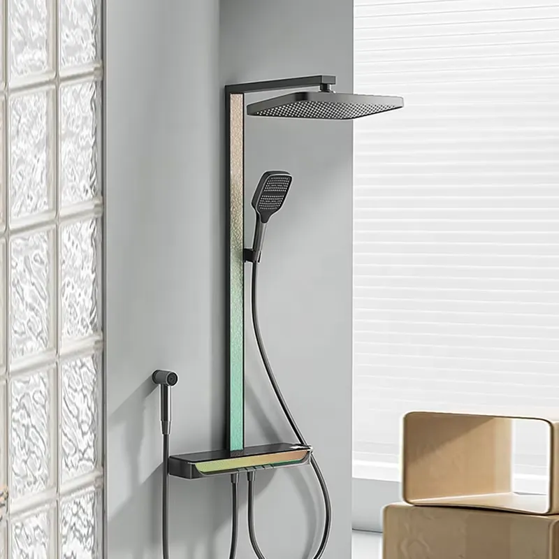 Brass Digital Waterfall Shower - Smart Home ulasan dan harga