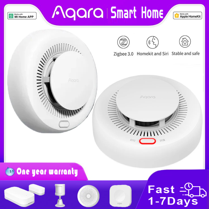 New Aqara Smoke Detector Zigbe - Smart Home Future ulasan dan harga