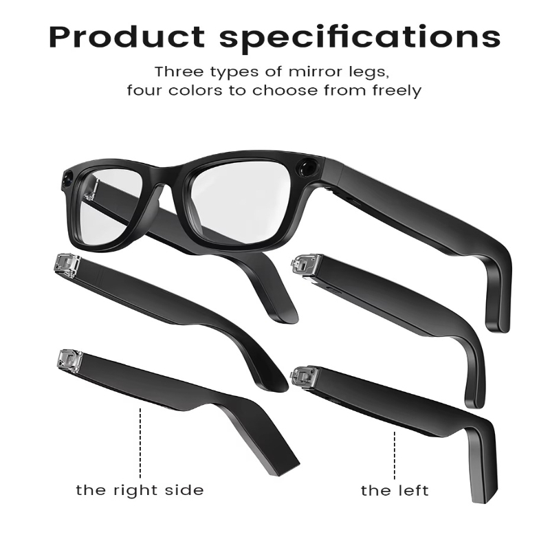 E02 Meta Smart Glasses with Ca - Smart Home Outdoor Camera ulasan dan harga