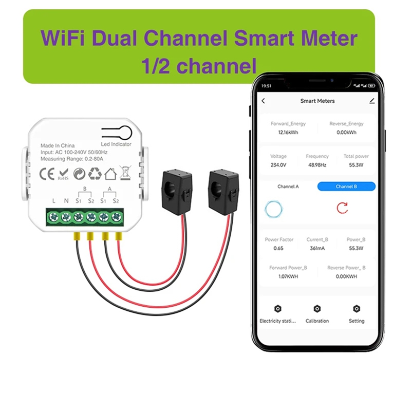 Tuya Wifi Smart Power Meter wi - Smart Home ulasan dan harga