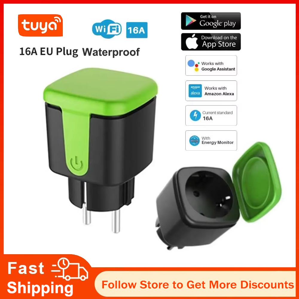 Tuya EU 16A WiFi Smart Waterpr - Smart Home Remote Control ulasan dan harga