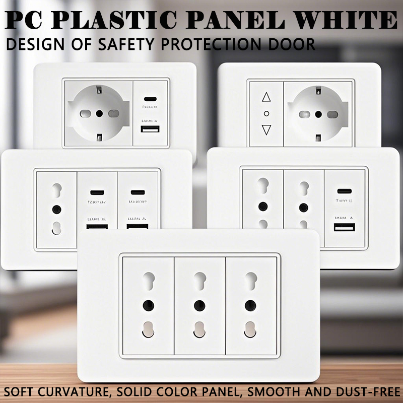 118 PC Plastic Panel Socket US - Smart Home Or Smart Home ulasan dan harga