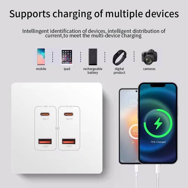 Herepow Wall Power Socket With - Smart Home Or Smart Home ulasan dan harga