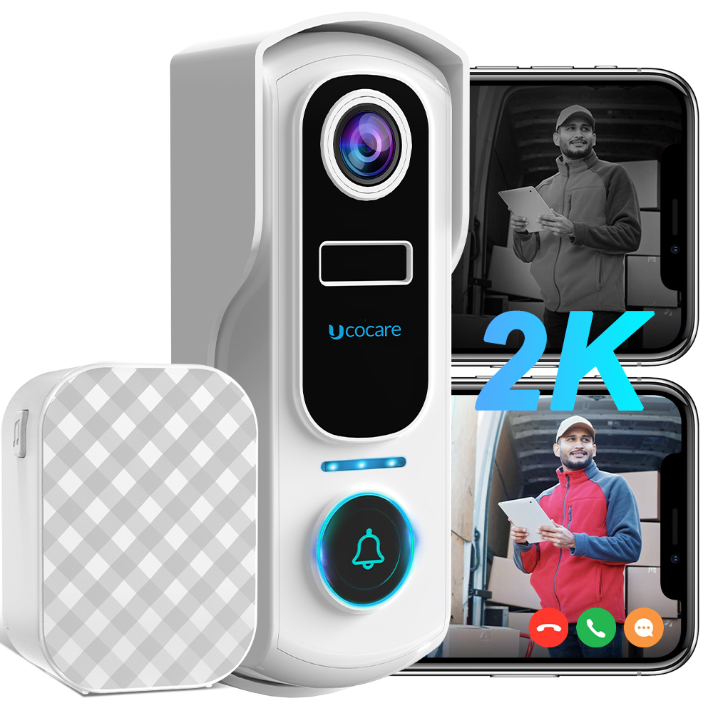 2K Video Doorbell Wireless UCO - Wifi Doorbell Camera ulasan dan harga
