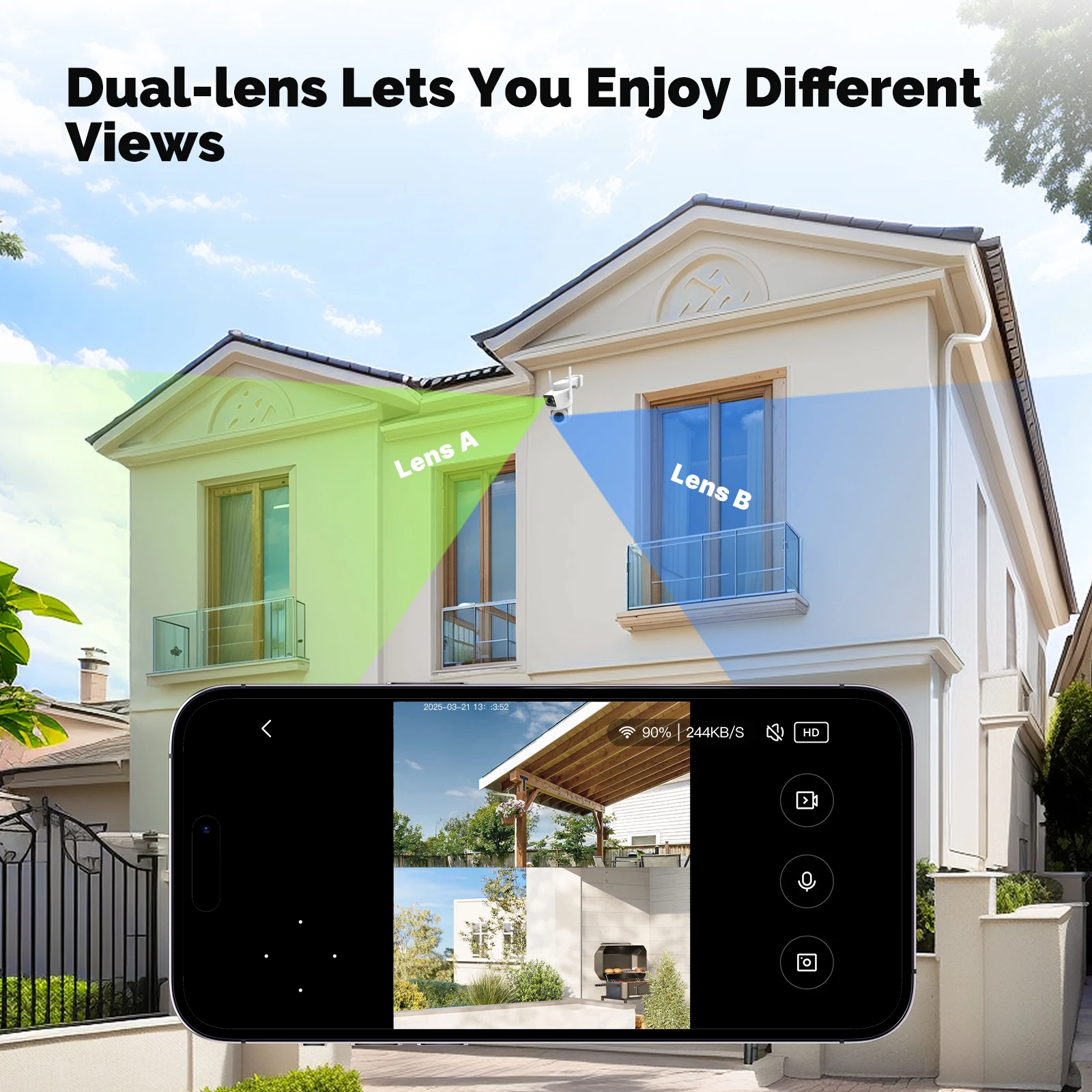 Moes Tuya Smart WiFi Outdoor S - Smart Home Outdoor Camera ulasan dan harga
