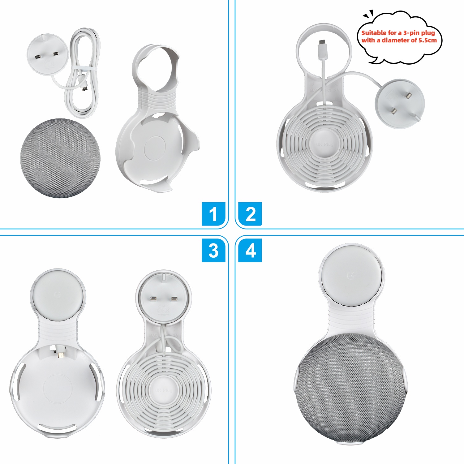 Wall Mount Holder for Google H - Smart Home Google Nest ulasan dan harga