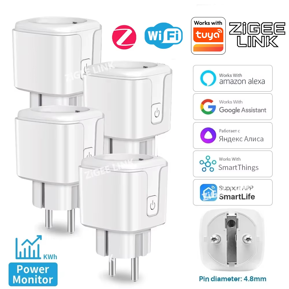 ZigBee EU Plug 16A/20A Smart P - Smart Home Europe ulasan dan harga
